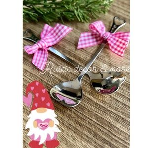 💕Valentine’s Day Heart Shape Spoons Set 4 pc